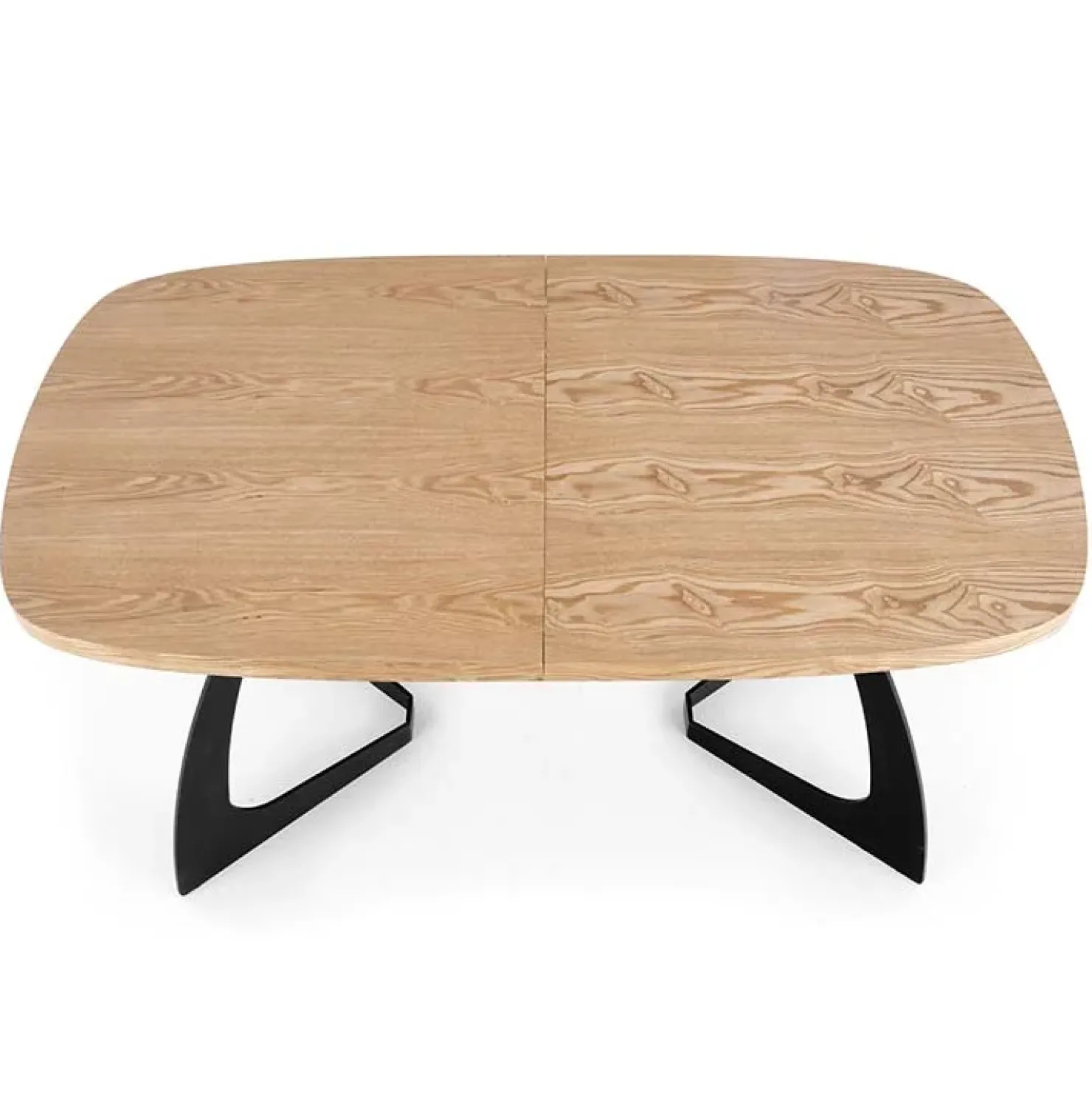 Garnero Arredamenti Tavolo allungabile moderno 160/200cm rovere naturale nero Evan New