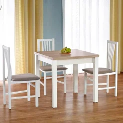 Garnero Arredamenti Tavolo allungabile moderno 80/160cm rovere sonoma bianco Akainu Bianco - Rovere Hot