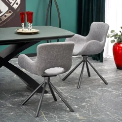 Garnero Arredamenti Tavolo allungabile moderno 180/220cm grigio scuro nero Borgia New