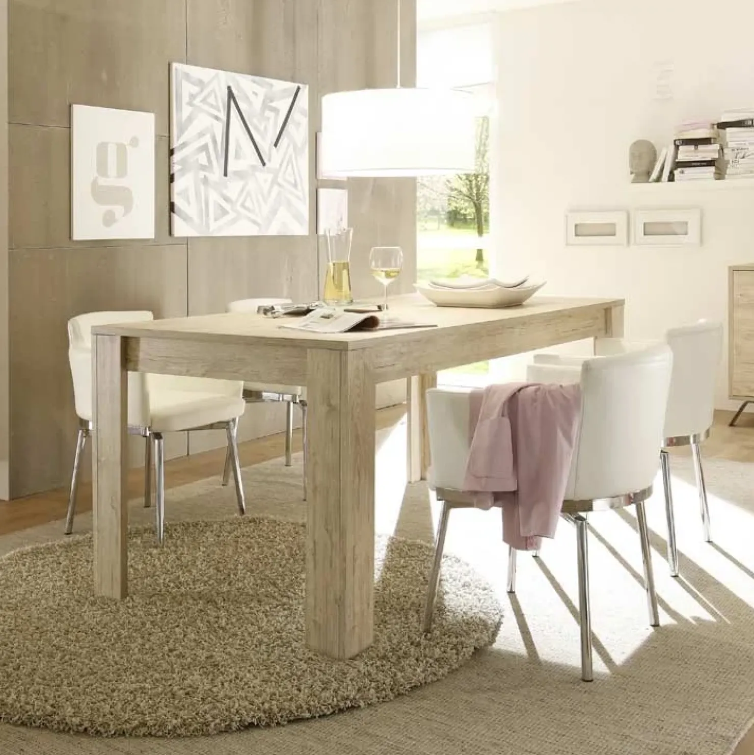 Garnero Arredamenti Tavolo allungabile rettangolare 137/185cm sherwood oak Juvena Outlet