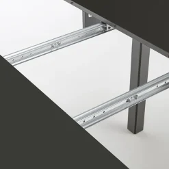 Garnero Arredamenti Tavolo allungabile rotondo 102/142cm moderno nero Caienna Online