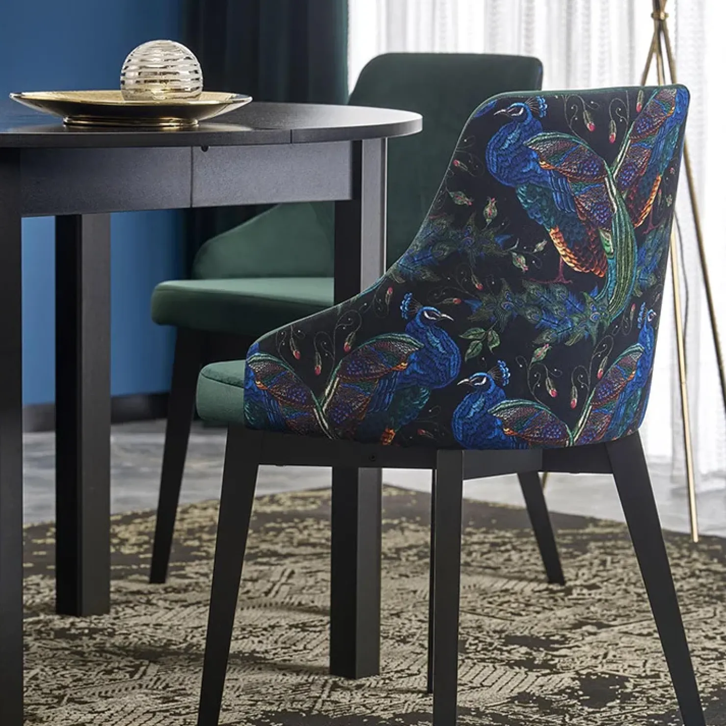 Garnero Arredamenti Tavolo allungabile rotondo 102/142cm moderno nero Caienna Online