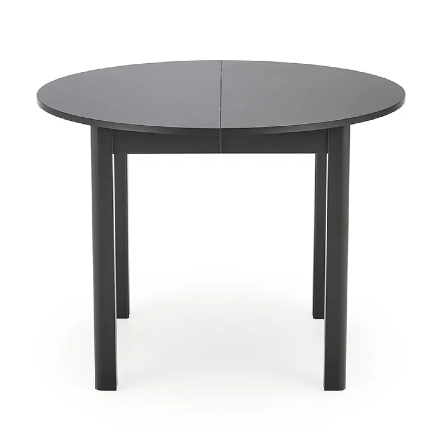 Garnero Arredamenti Tavolo allungabile rotondo 102/142cm moderno nero Caienna Online
