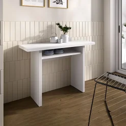 Garnero Arredamenti Tavolo allungabile 111x33-66cm bianco Garcia Online