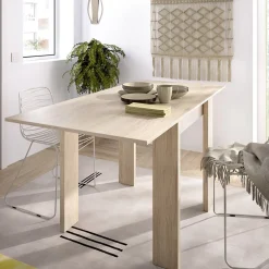 Garnero Arredamenti Tavolo allungabile 67-134x67cm legno naturale Koke New