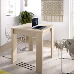 Garnero Arredamenti Tavolo allungabile 67-134x67cm legno naturale Koke New