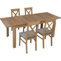 Garnero Arredamenti Tavolo allungabile 160/200x76cm rovere scuro Lucca Hot