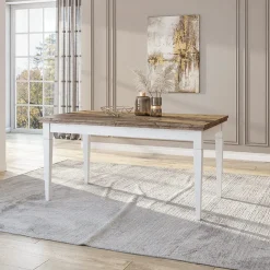 Garnero Arredamenti Tavolo 160/200/240cm allungabile rovere Texel Bianco Frassinato Clearance