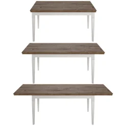Garnero Arredamenti Tavolo 160/200/240cm allungabile rovere Texel Bianco Frassinato Clearance