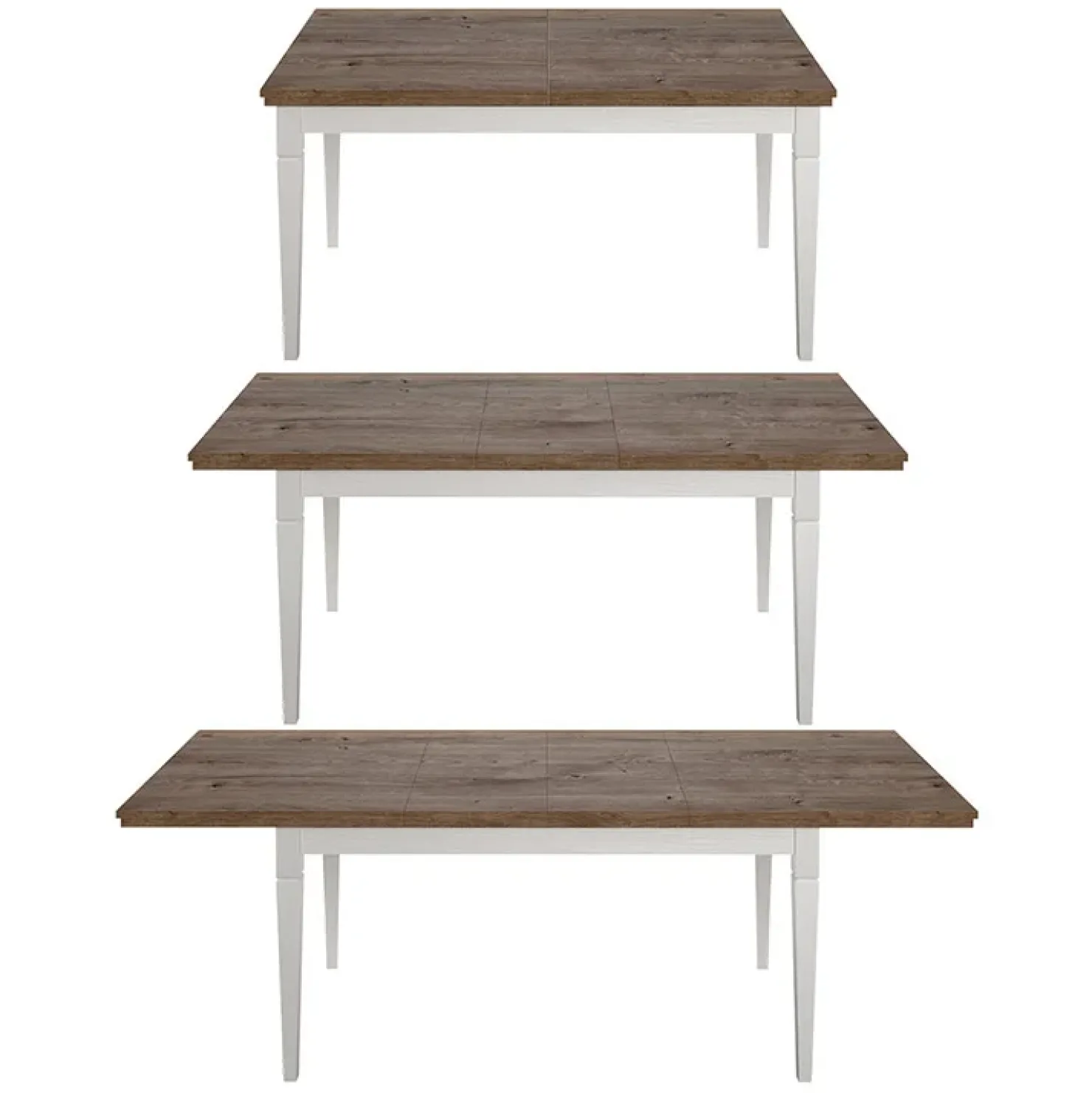 Garnero Arredamenti Tavolo 160/200/240cm allungabile rovere Texel Bianco Frassinato Clearance