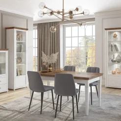 Garnero Arredamenti Tavolo 160/200/240cm allungabile rovere Texel Bianco Frassinato Clearance