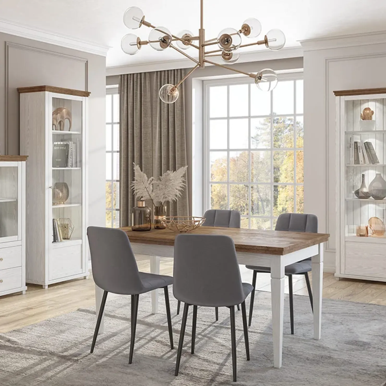 Garnero Arredamenti Tavolo 160/200/240cm allungabile rovere Texel Bianco Frassinato Clearance