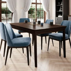 Garnero Arredamenti Tavolo 160/240cm allungabile da pranzo rovere scuro Umag Outlet
