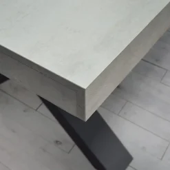 Garnero Arredamenti Tavolo 160/250cm allungabile grigio cemento gambe in antracite Hildago Best