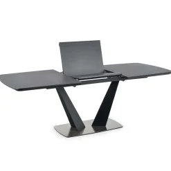 Garnero Arredamenti Tavolo 160/220cm allungabile moderno grigio scuro nero Sienna Hot