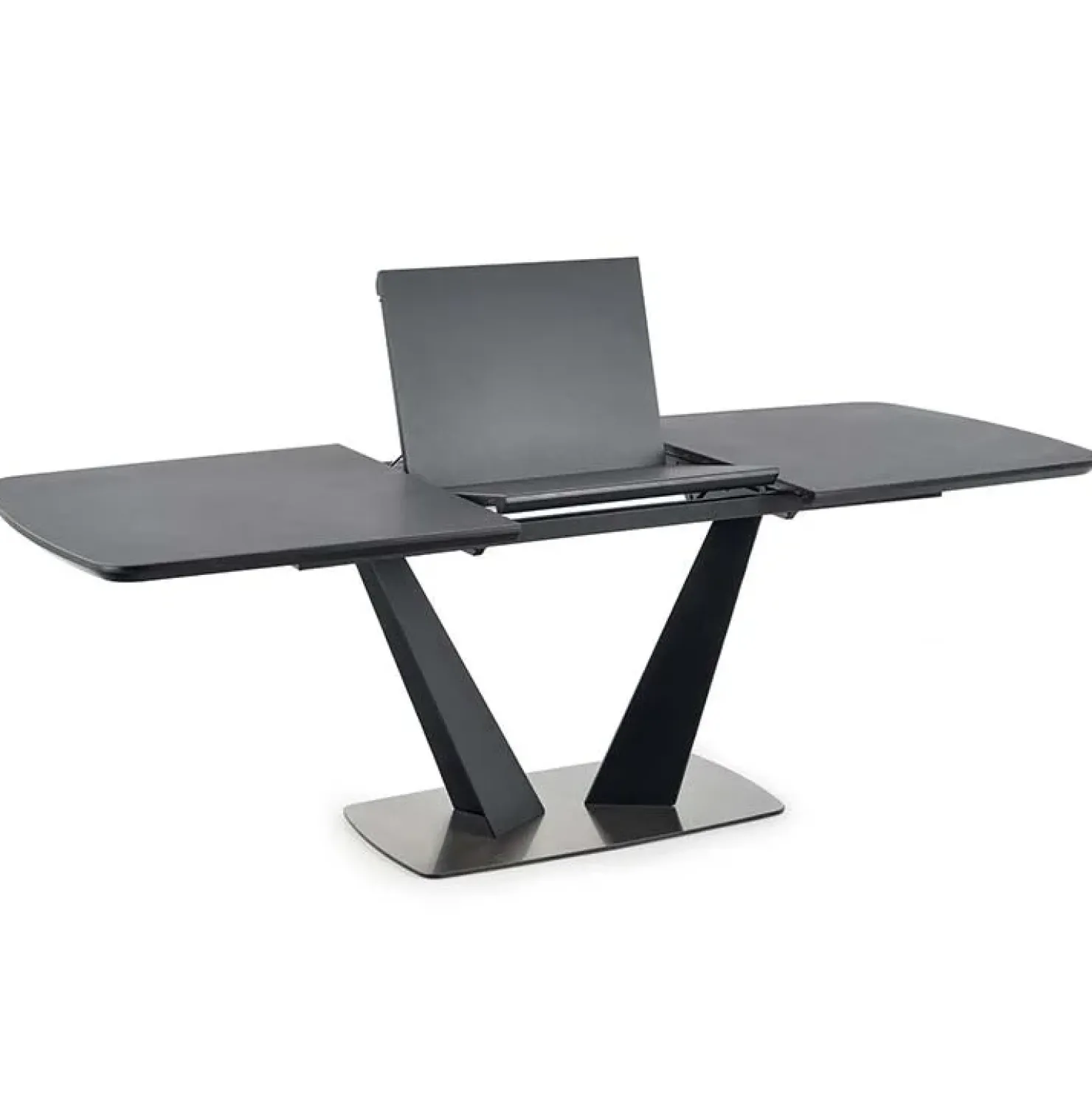 Garnero Arredamenti Tavolo 160/220cm allungabile moderno grigio scuro nero Sienna Hot