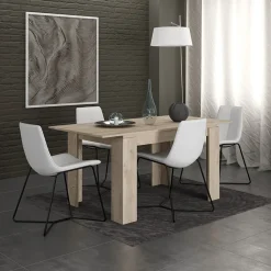 Garnero Arredamenti Tavolo 120/160cm allungabile moderno legno chiaro Atena Rovere Online