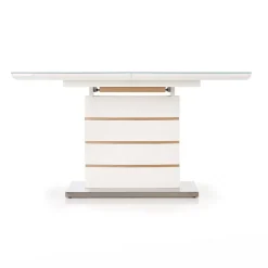 Garnero Arredamenti Tavolo 140/180cm allungabile moderno bianco lucido quercia Driade Hot