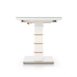 Garnero Arredamenti Tavolo 140/180cm allungabile moderno bianco lucido quercia Driade Hot