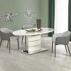 Garnero Arredamenti Tavolo 140/180cm allungabile moderna bianco lucido Tamarindo Hot
