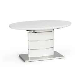 Garnero Arredamenti Tavolo 140/180cm allungabile moderna bianco lucido Tamarindo Hot