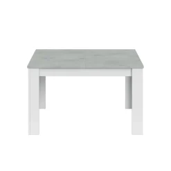 Garnero Arredamenti Tavolo 140/190cm allungabile moderno bianco opaco cemento Zander Clearance