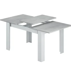 Garnero Arredamenti Tavolo 140/190cm allungabile moderno bianco opaco cemento Zander Clearance
