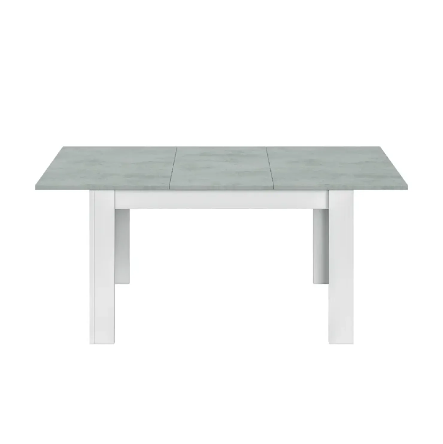 Garnero Arredamenti Tavolo 140/190cm allungabile moderno bianco opaco cemento Zander Clearance