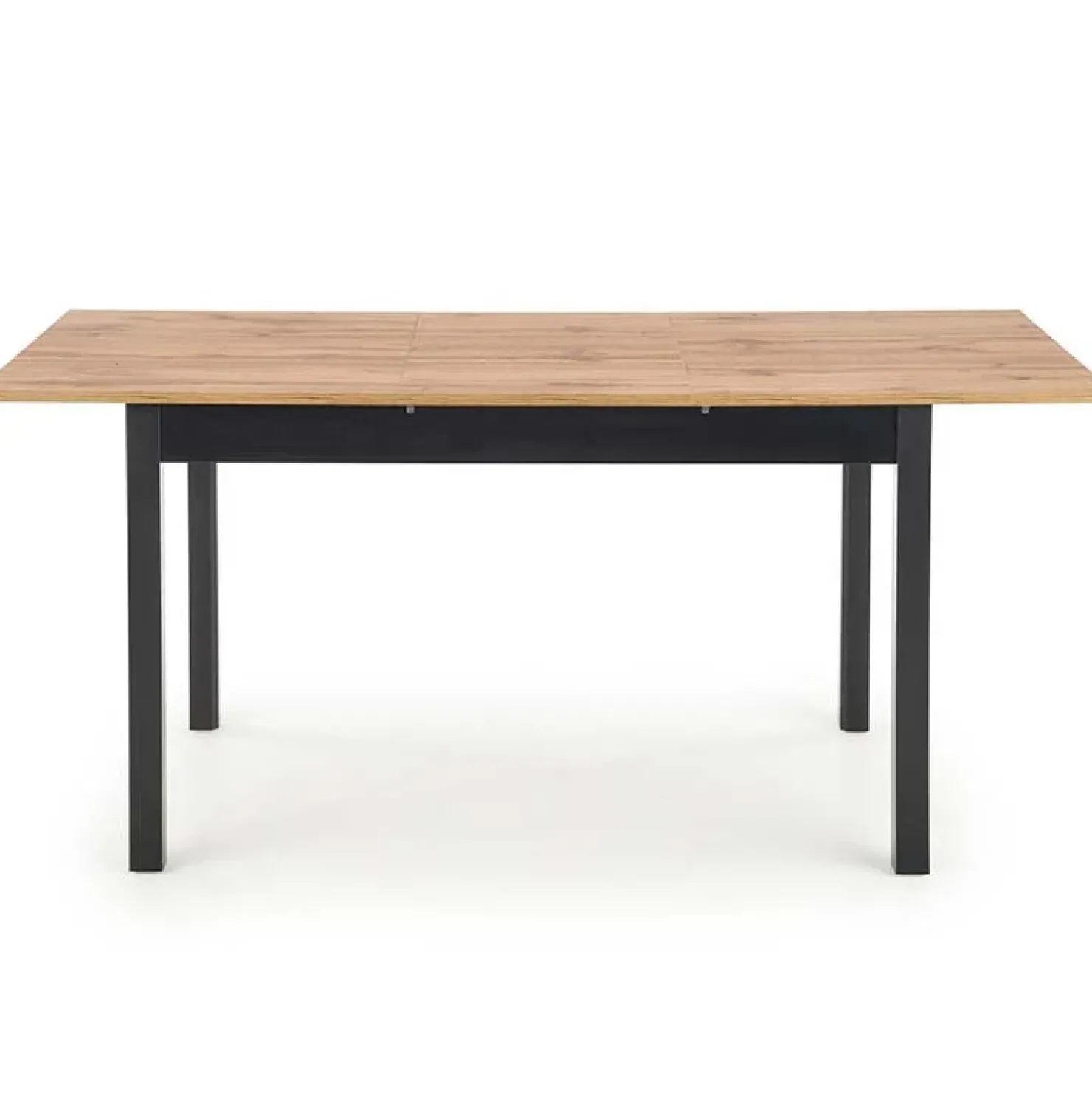 Garnero Arredamenti Tavolo 124/168cm allungabile moderno rovere wotan nero Sabo