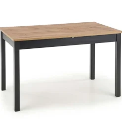 Garnero Arredamenti Tavolo 124/168cm allungabile moderno rovere wotan nero Sabo