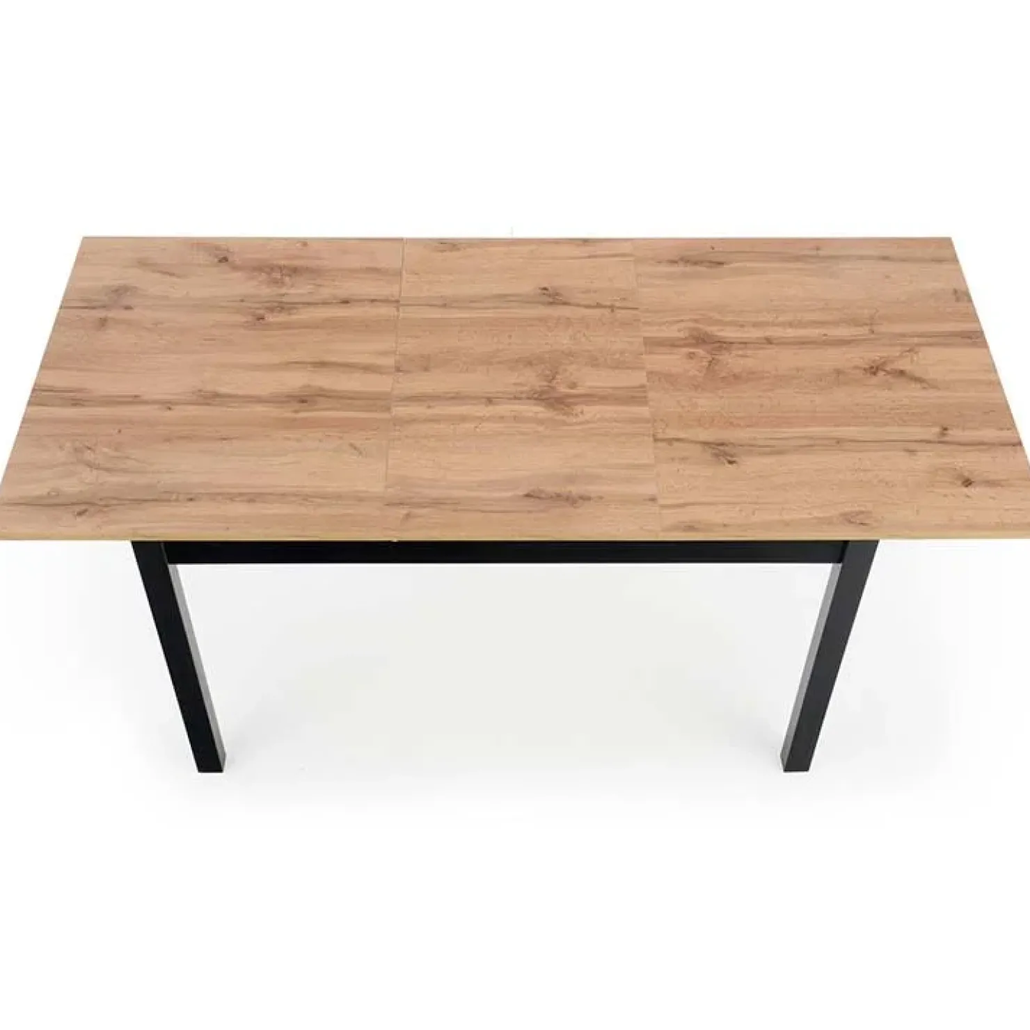 Garnero Arredamenti Tavolo 124/168cm allungabile moderno rovere wotan nero Sabo