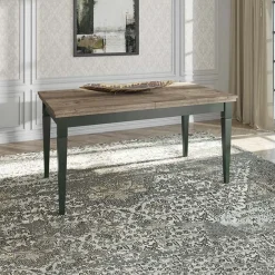 Garnero Arredamenti Tavolo 160/200/240cm allungabile moderno scuro quercia Texel Verde
