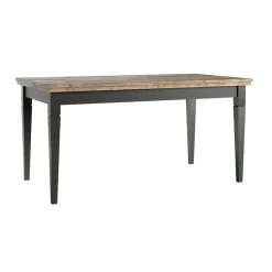 Garnero Arredamenti Tavolo 160/200/240cm allungabile moderno scuro quercia Texel Verde