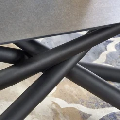 Garnero Arredamenti Tavolo 180/240cm allungabile moderno grigio scuro nero Uruk Outlet