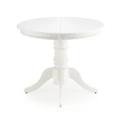 Garnero Arredamenti Tavolo 90/124cm allungabile rotondo moderno bianco Circle Bianco Opaco Outlet