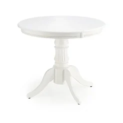 Garnero Arredamenti Tavolo 90/124cm allungabile rotondo moderno bianco Circle Bianco Opaco Outlet
