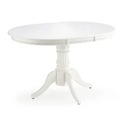 Garnero Arredamenti Tavolo 90/124cm allungabile rotondo moderno bianco Circle Bianco Opaco Outlet
