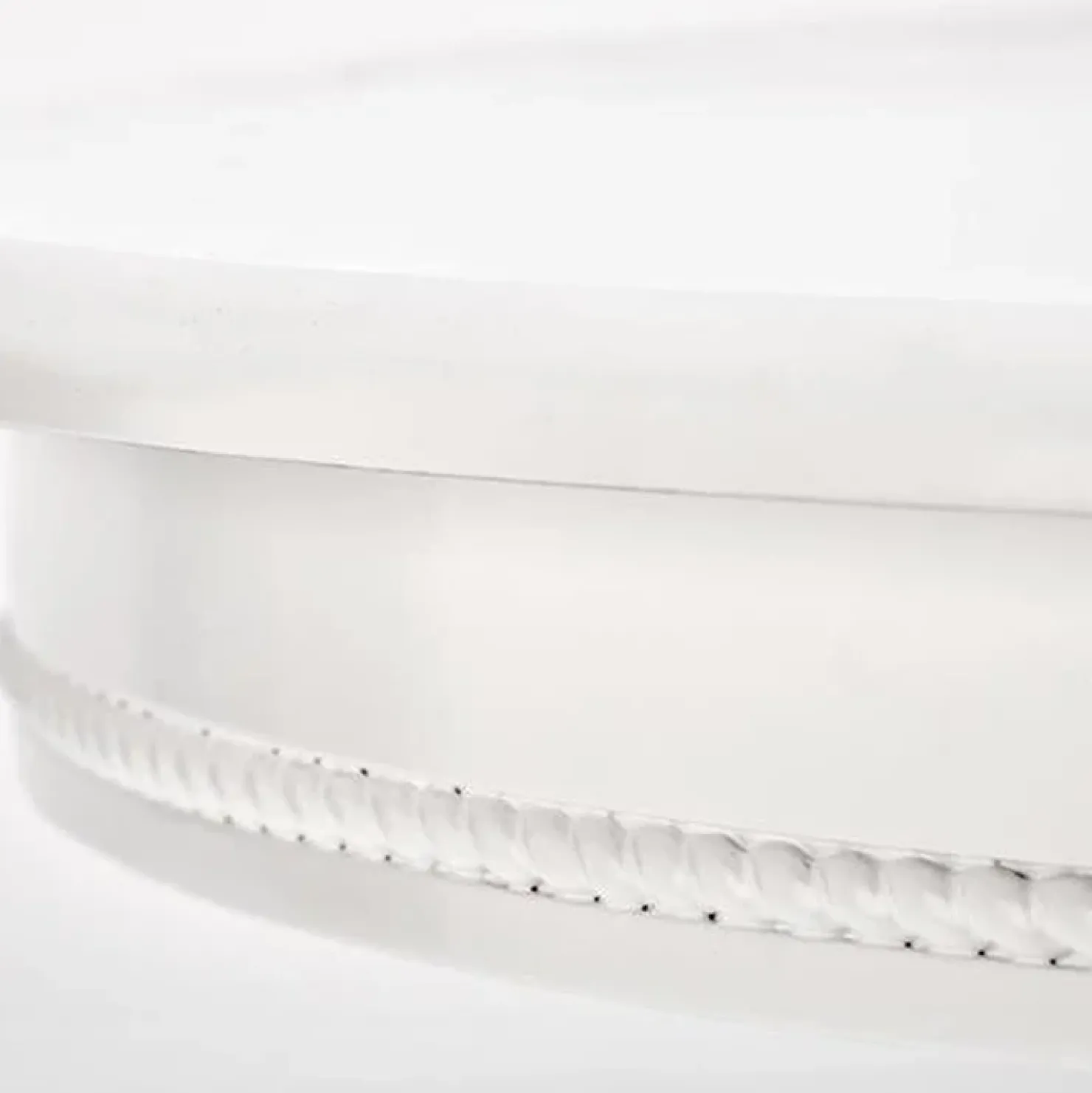 Garnero Arredamenti Tavolo 90/124cm allungabile rotondo moderno bianco Circle Bianco Opaco Outlet