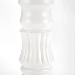 Garnero Arredamenti Tavolo 90/124cm allungabile rotondo moderno bianco Circle Bianco Opaco Outlet