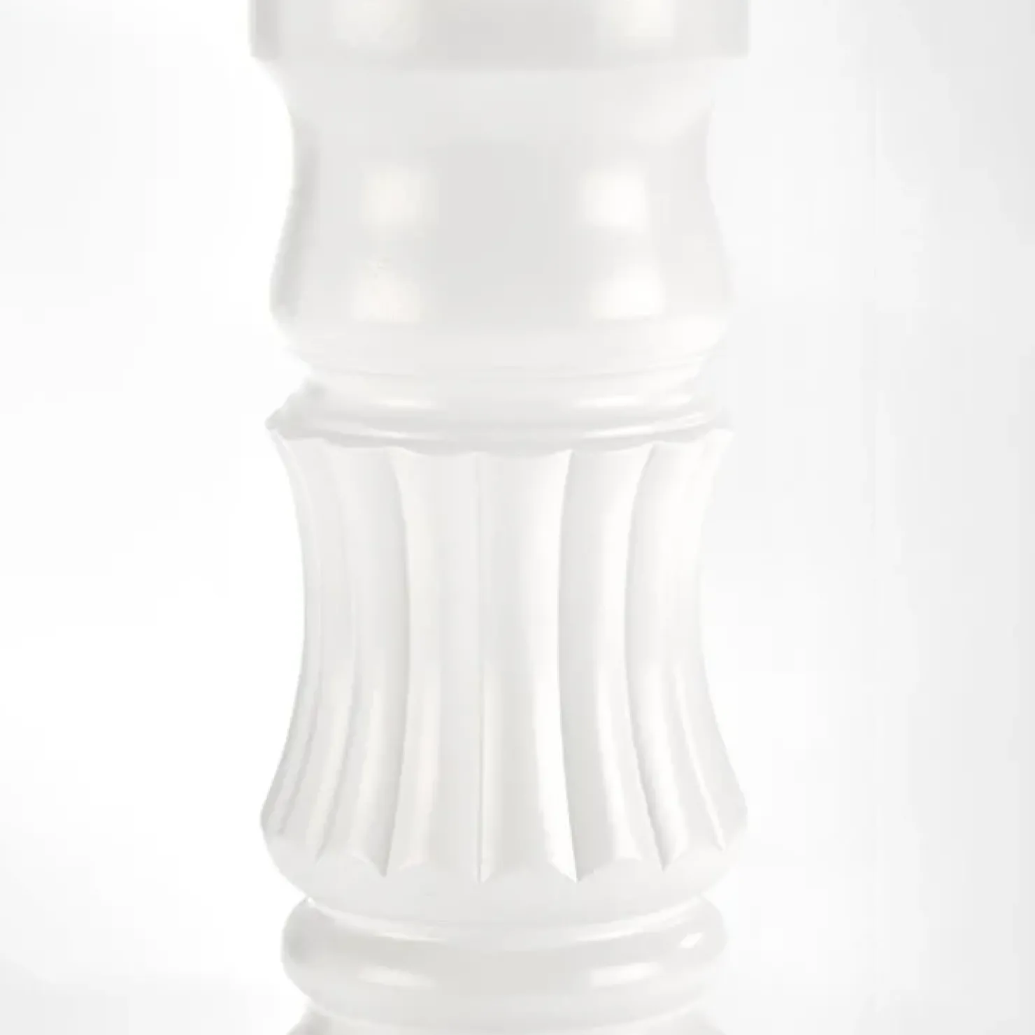 Garnero Arredamenti Tavolo 90/124cm allungabile rotondo moderno bianco Circle Bianco Opaco Outlet