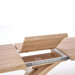 Garnero Arredamenti Tavolo 160/220cm allungabile rovere nero Iride Gihome® Rovere Rustico - Nero Lucido Best