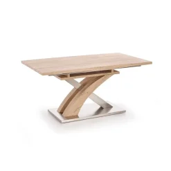 Garnero Arredamenti Tavolo 160/220cm allungabile rovere sonoma Iride Gihome® Rovere - Grigio Sale