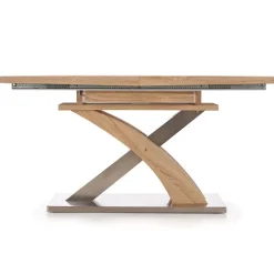 Garnero Arredamenti Tavolo 160/220cm allungabile rovere sonoma Iride Gihome® Rovere - Grigio Sale