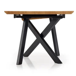 Garnero Arredamenti Tavolo 160/200cm allungabile rovere acciaio nero Papavero Gihome® New