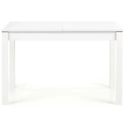 Garnero Arredamenti Tavolo 118/158cm allungabile salvaspazio moderno bianco Iceberg Bianco Opaco Hot
