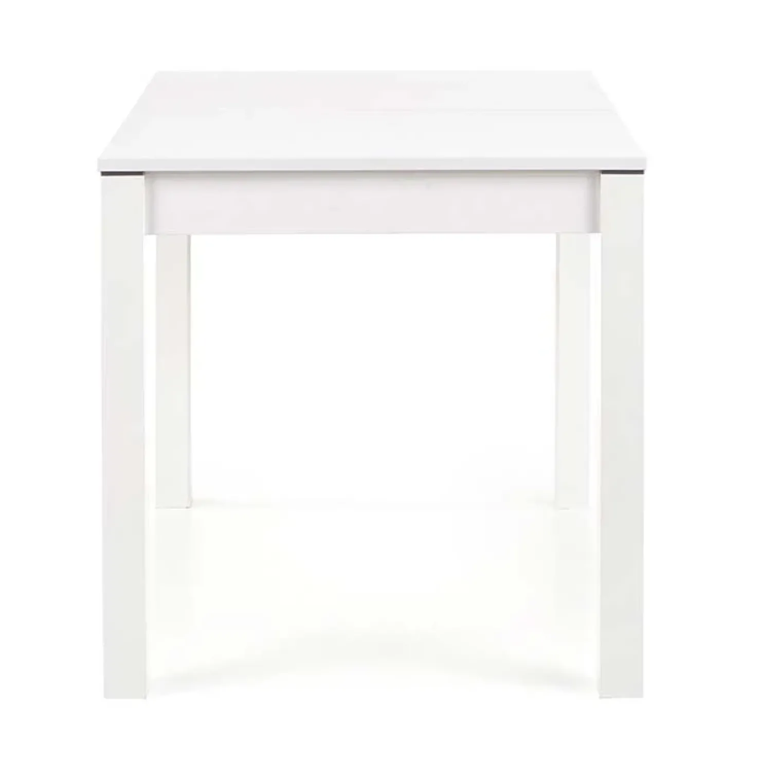 Garnero Arredamenti Tavolo 118/158cm allungabile salvaspazio moderno bianco Iceberg Bianco Opaco Hot