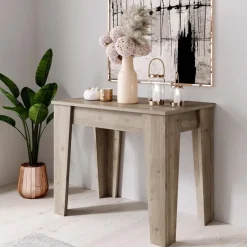 Garnero Arredamenti Tavolo 54/306cm consolle allungabile Grace Gihome® Rovere Scuro Best