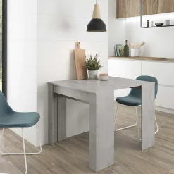 Garnero Arredamenti Tavolo 51/237cm consolle allungabile grigio cemento Fox Gihome® Clearance