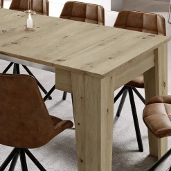 Garnero Arredamenti Tavolo 54/306cm consolle allungabile Grace Gihome® Rovere Chiaro Clearance