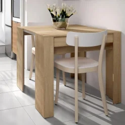 Garnero Arredamenti Tavolo 51/237cm consolle allungabile moderno rovere chiaro Venere